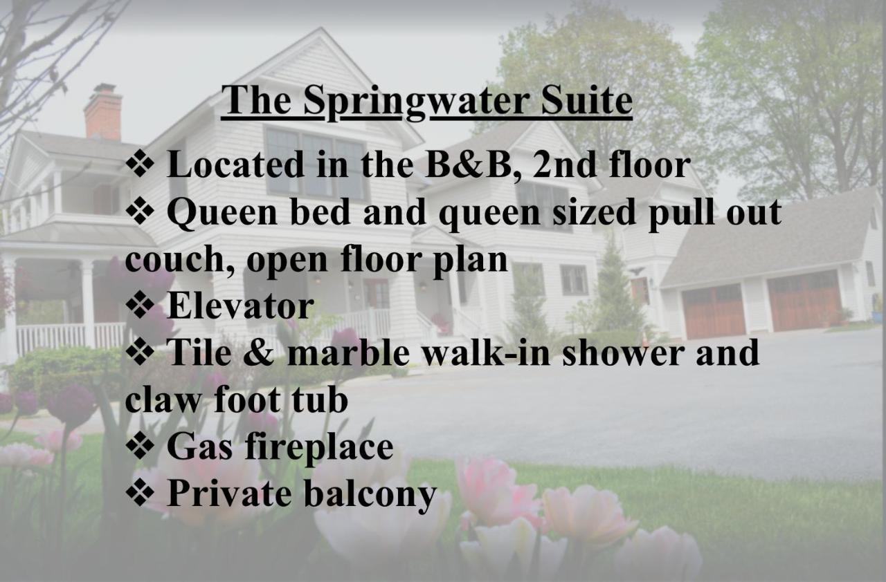סאראטוגה ספרינגס The Springwater Bed And Breakfast מראה חיצוני תמונה